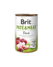 BRIT Pate&Meat duck 400 g Hrana umeda caine, pateu rata