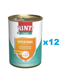 RINTI Canine Intestinal chicken 12x400 g pentru caini, cu pui