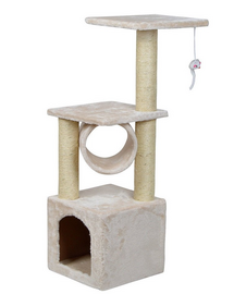 KATIDO Ansamblu pisici cu tunel 92 cm bej