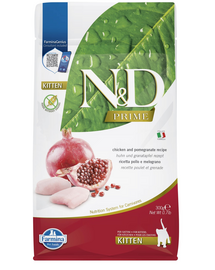 FARMINA N&D Hrana uscata pentru pisoi, pisici gestante si care alaptează, cu pui si rodie 300 g