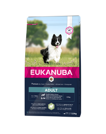 EUKANUBA Adult Small & Medium Breeds Lamb&Rice hrana uscata caini adulti talie mica/medie 2.5 kg