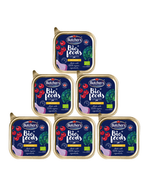BUTCHER'S BIO foods Mancare umeda pentru caini 6 x 150 g pate cu pui