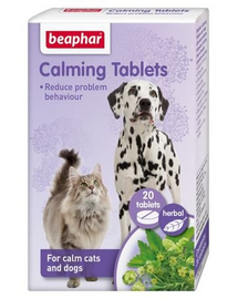 BEAPHAR Calming tablete cu efect antistres caini si pisici 20 tab.