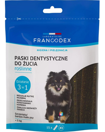 FRANCODEX Benzi de dentitie XS pentru caini mici 114 g/15 buc