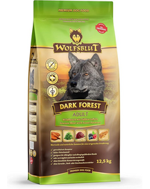 WOLFSBLUT Dark Forest Adult hrana uscata pentru caini cu carne de vanat si cartofi dulci 12,5 kg