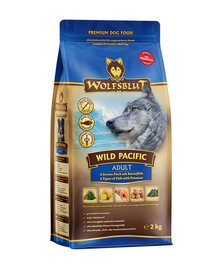 WOLFSBLUT Wild Pacific Adult Mancare uscata caine, cu peste si cartofi 12,5 kg