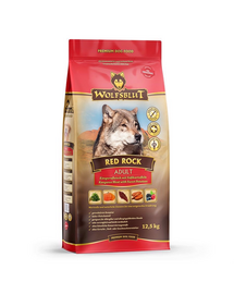 WOLFSBLUT Red Rock Adult hrana uscata pentru caini alergici cu carne de cangur si dovleac 12,5 kg