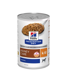 HILL'S Prescription Diet Canine k/d Kidney Care 350g hrana umeda caini destinata sustinerii functiei renale