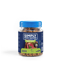 SIMPLY FROM NATURE Smart Bites Recompensa din cerb, pentru caini 130 g