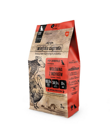 WIEJSKA ZAGRODA Hrana uscata caine talie mica, carne de vita si curcan S 2 kg