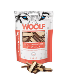 WOOLF Soft Sandwich Of Salmon 100g gustari moi pentru caini, cu somon