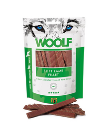 WOOLF Soft Lamb Fillet 100g Snack moale pentru caini, cu miel