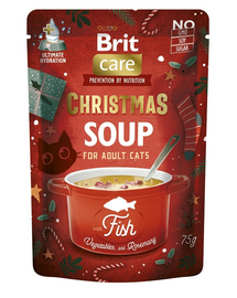 BRIT Care Cat Christmas soup fish 75 g supa festiva pentru pisici, cu somon