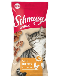 SCHMUSY SNACK Soft Bities set recompense pisici 16x60 g cu pui