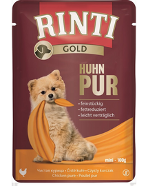 RINTI Chicken Pure Mini plic hrana 100 g pentru caini de rase mici, cu pui