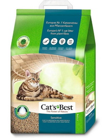 JRS Cat's Best Sensitive Asternut din lemn pentru litiera pisicilor 20L