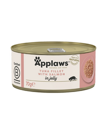 APPLAWS Cat Tuna Fillet & Salmon in Jelly hrana umeda pentru pisica adulta, cu ton si somon 70g