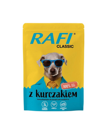 RAFI Classic hrana umeda cu pui pentru caini 400g