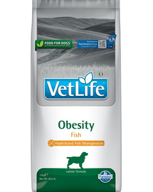FARMINA Vet Life Obesity Fish Hrana dietetica pentru caini supraponderali, cu peste 12 kg