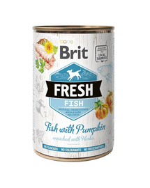 BRIT FRESH Fish & Pumpkin 400 g peste si dovleac hrana caine