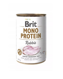 BRIT Mono Protein Rabbit 400 g Conserve hrana caini, cu iepure