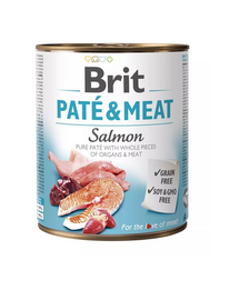 BRIT Pate&Meat salmon 800 g Hrana umeda caine adult, cu somon