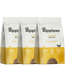 APPLAWS Cat Adult Chicken 6 kg (3x2 kg) Hrana pisica adulta, cu pui