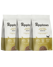 APPLAWS Cat Adult Chicken and Lamb 6 kg (3x2 kg) Mancare pisica, cu pui si miel