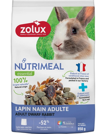 ZOLUX NUTRIMEAL 4 Mix de hrana pentru iepure miniatural adult 850 g