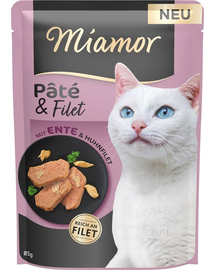 MIAMOR Pate and Filet with Duck pate cu file de rata 85 g hrana pisici