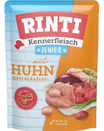 RINTI Junior pui 400g hrană umedă completă căței