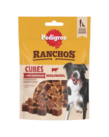 PEDIGREE Ranchos Cubes 70 g recompensa cu vita pentru caini