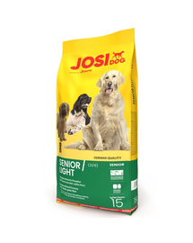 JOSERA JosiDog Senior Light 15 kg hrana caini batrani si mai putin activi