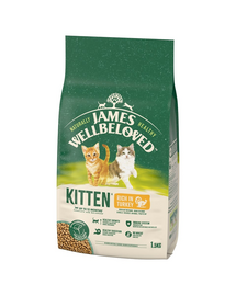 JAMES WELLBELOVED Kitten 1,5 kg hrana completa pentru pisoi <12 luni bogata in curcan si orez