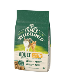 JAMES WELLBELOVED Adult 4 kg hrana din curcan pentru pisici adulte 1-7 ani