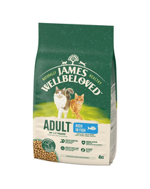 JAMES WELLBELOVED Adult 4 kg hrana cu peste pentru pisici adulte 1-7 ani