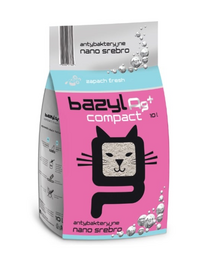 BAZYL Ag+ Compact Fresh 10 L nisip litiera pisici cu nano argint si miros fresh