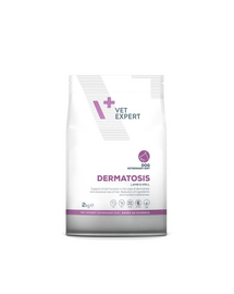 VET EXPERT Veterinary Diet Dog Dermatosis Lamb and Krill 2 kg dieta caini cu dermatoza