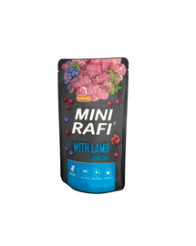 RAFI Mini hrana pentru caini cu miel pentru rase mici 150 g
