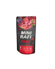 RAFI Mini hrana umeda cu vita pentru caini de rase mici 150 g