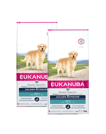 EUKANUBA Adult Breeds Specific Golden Retriever Chicken Hrana uscata caini adulti, cu pui 24 kg (2 x 12 kg)