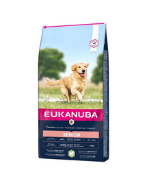 EUKANUBA Dog Base Senior Large Breeds Lamb & Rice hrana uscata caini seniori talie mare, miel si orez 2.5 kg