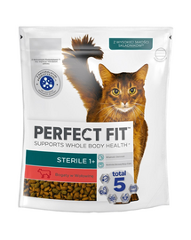 PERFECT FIT Steril 1+ 750g Hrana uscata carne de vita pentru pisici dupa sterilizare