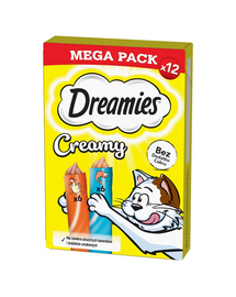 DREAMIES Creamy MEGA PACK cu pui si somon 12x10 g recompense pisici