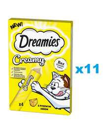 DREAMIES Creamy 44x10 g recompensa cremoasa pentru pisici, cu branza