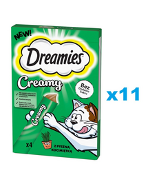 DREAMIES Creamy pentru pisici 44x10 g gustare cremoasa cu iarba pisicii