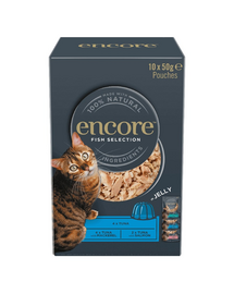 ENCORE Cat Multipak 20x50g mix arome peste in jeleu pentru pisici
