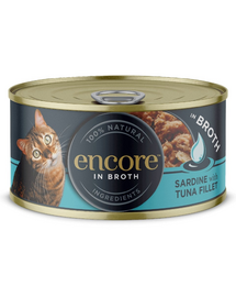ENCORE Cat sardine si ton in sos pentru pisica 16x70g