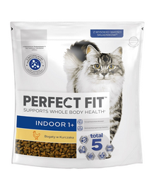 PERFECT FIT Indoor 1+ 750g Hrana uscata cu pui pentru pisici de interior