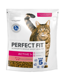 PERFECT FIT Active 1+ Mancare uscata cu carne de vita pentru pisici 750g